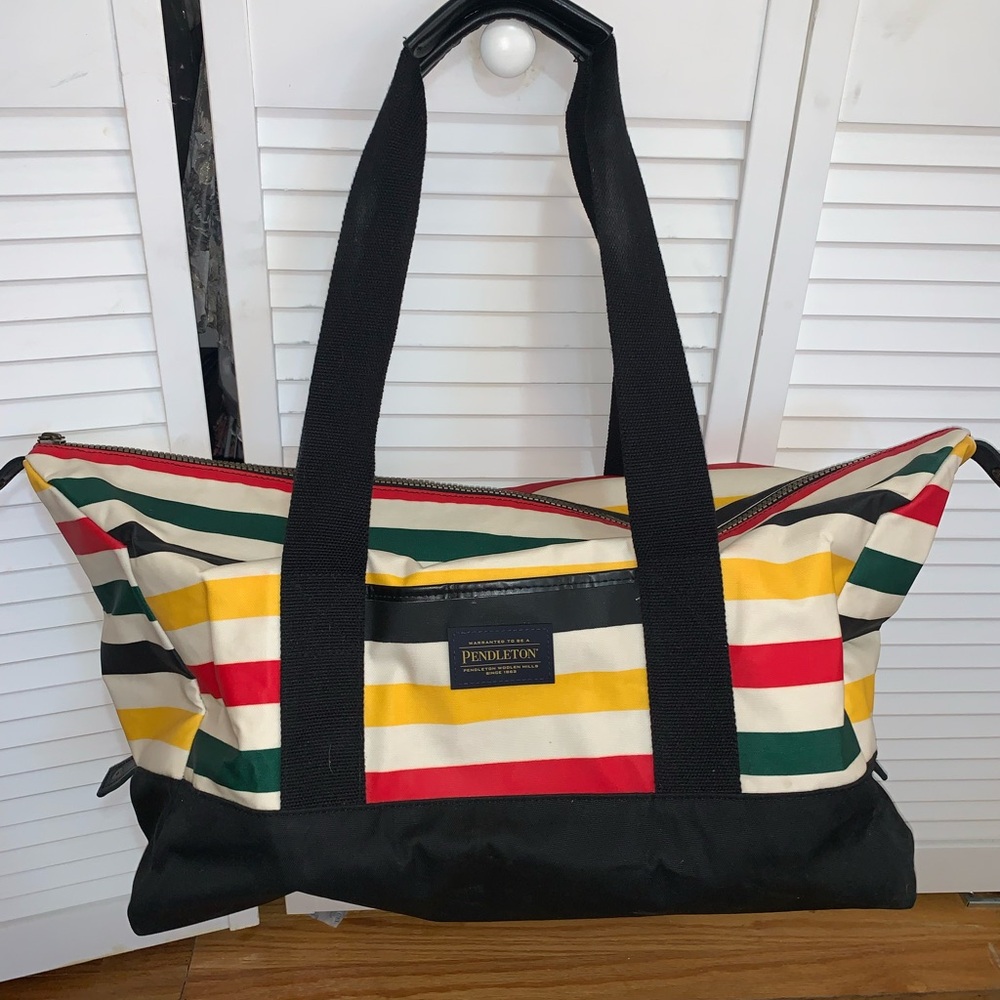 Pendleton Weekend Tote Duffle-bag Stripped Extra Large - Picture 1 of 4